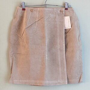 Tan suede skirt, size 12